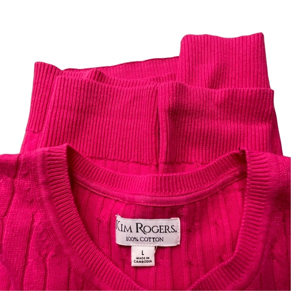 Kim Rogers pink sweatshirt size L - Picture 10 of 10